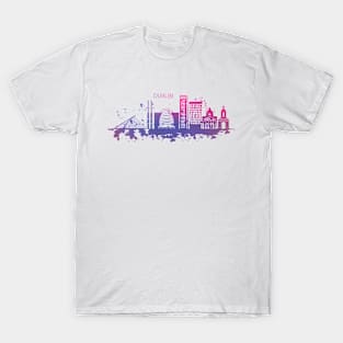 Dublin Watercolor Skyline T-Shirt